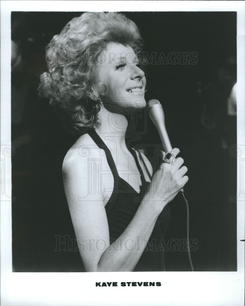 1985 Press Photo Kaye Stevens American Actress singer - Historic Images