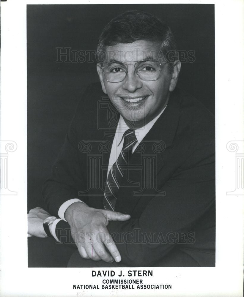 1992 Press Photo David J.Stern NBA Commissioner - Historic Images