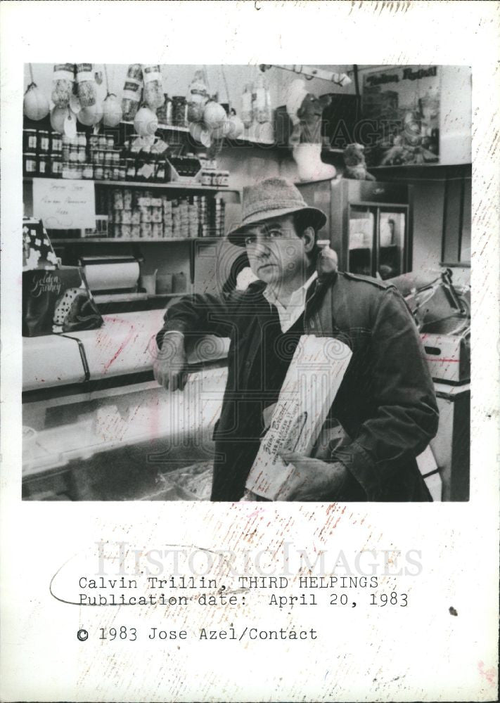 1983 Press Photo Calvin Trillin  American journalist - Historic Images