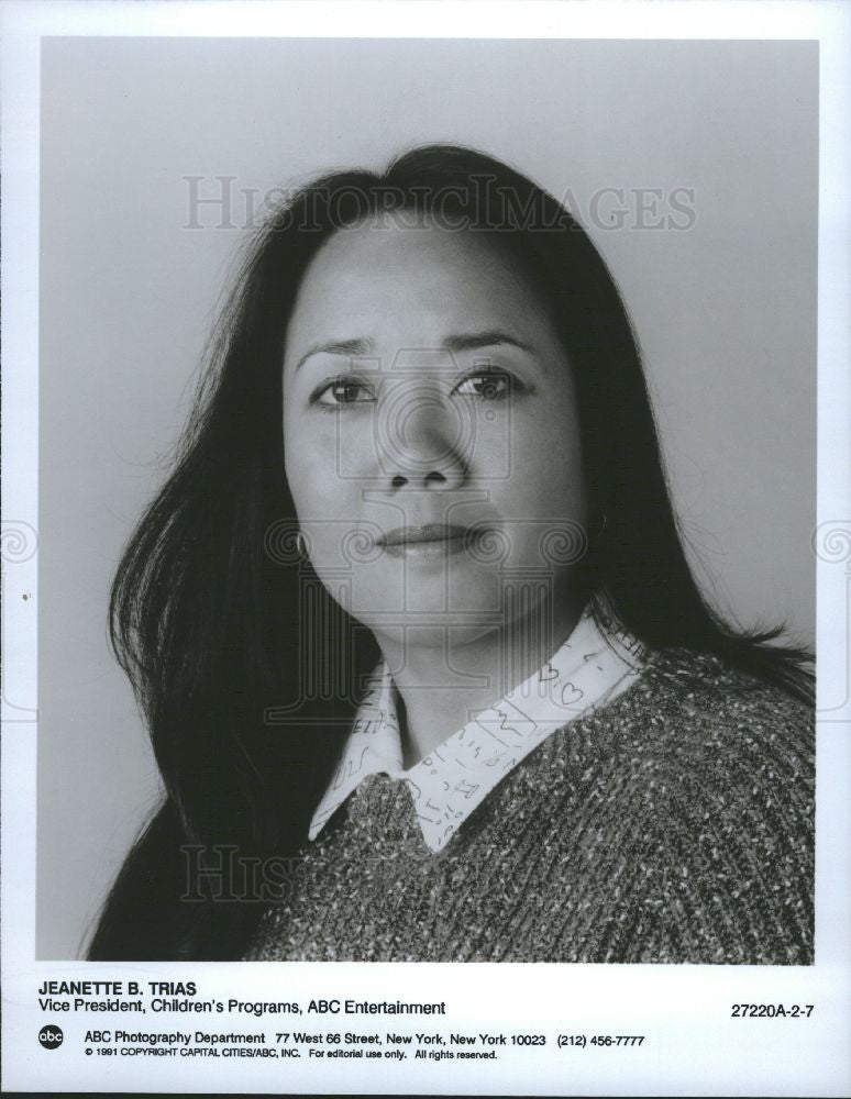 1991 Press Photo Jeanette B.Trias - Historic Images