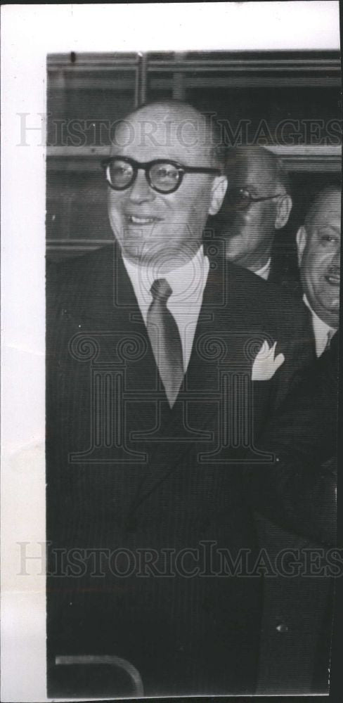 1953 Press Photo Stefanos Stefanopoulos politician - Historic Images