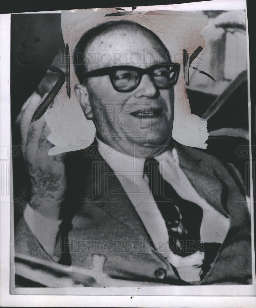 1965 Press Photo Stefanos Stefanopoulos politician - Historic Images