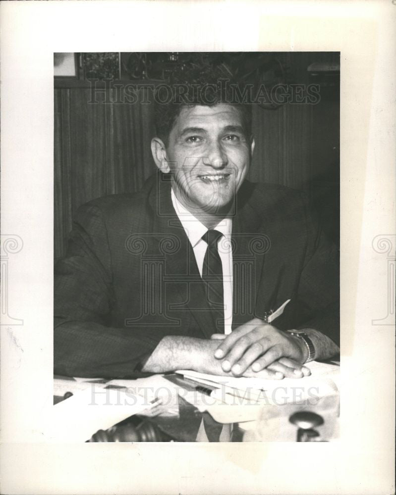 1960 Press Photo Carl Stellato UAW Labor Union Leader - Historic Images