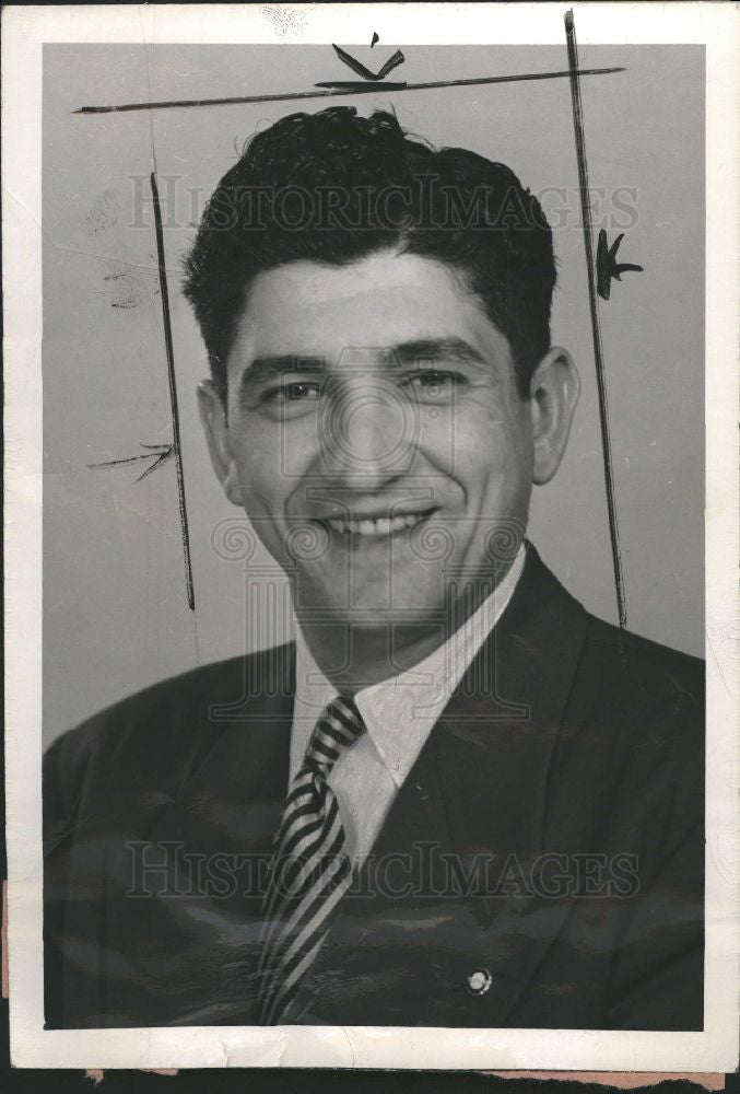 1950 Press Photo Carl Stellato UAW Labor Union Leader - Historic Images