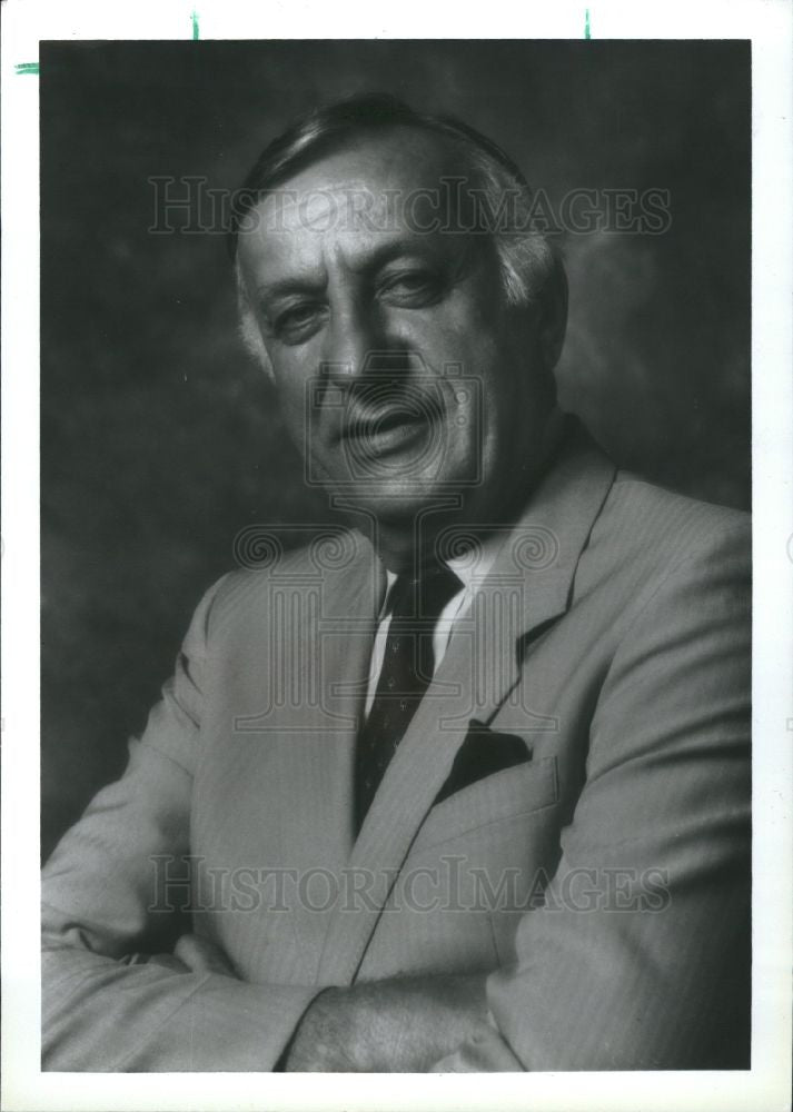 1990 Press Photo Frank D Stella Detroit Educational - Historic Images