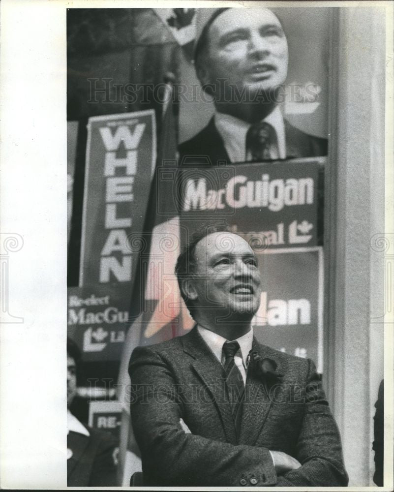 1980 Press Photo Pierre Trudeau Prime Minister Canada - Historic Images