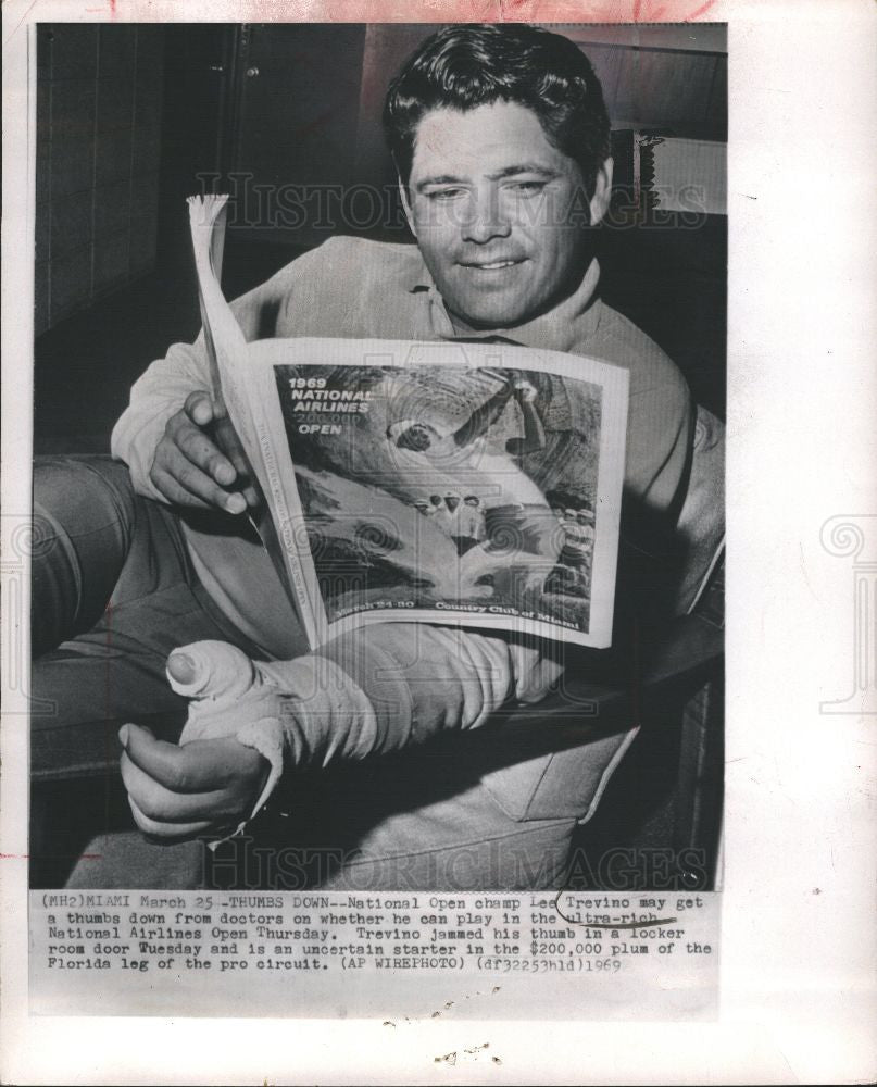 1969 Press Photo Lee Trevino golf athlete - Historic Images