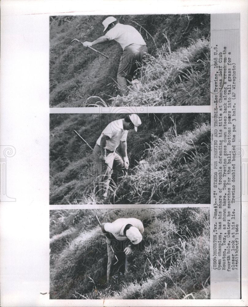 1969 Press Photo Lee Trevino Golf Champions Houston - Historic Images