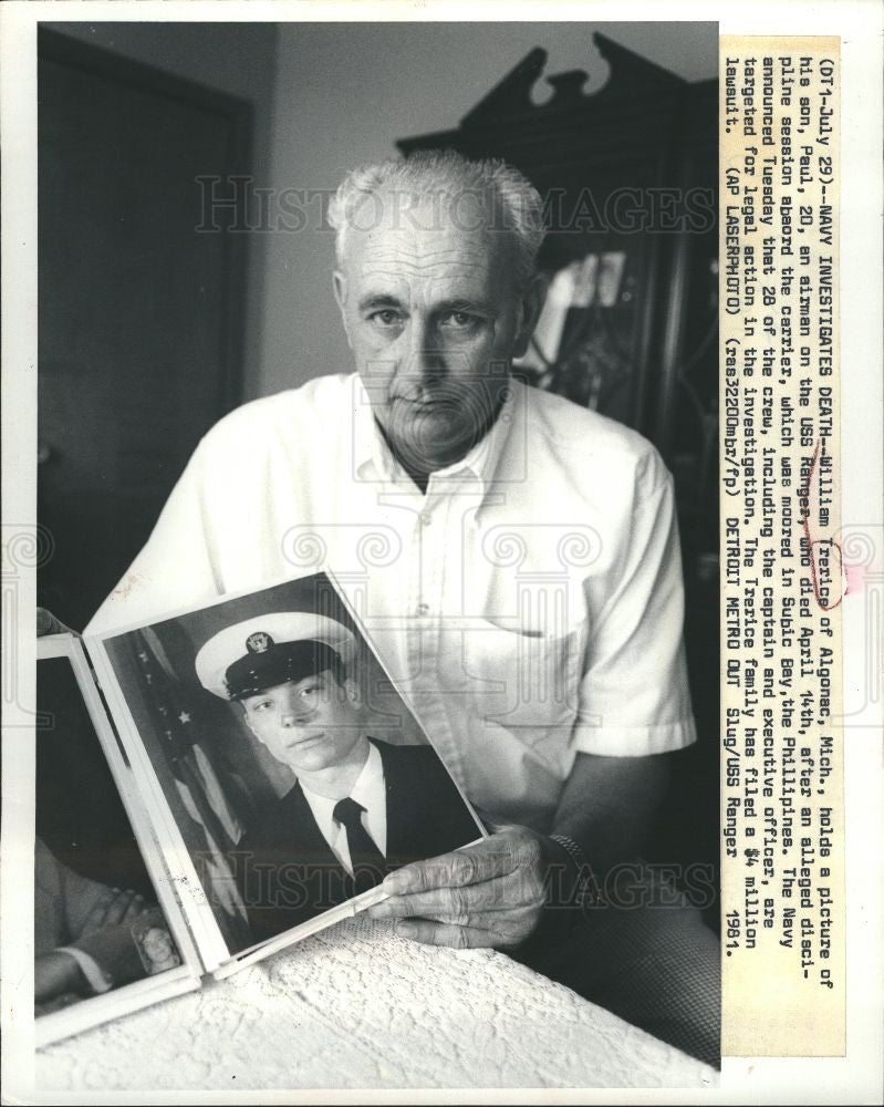 1981 Press Photo William Trerice Algonac - Historic Images