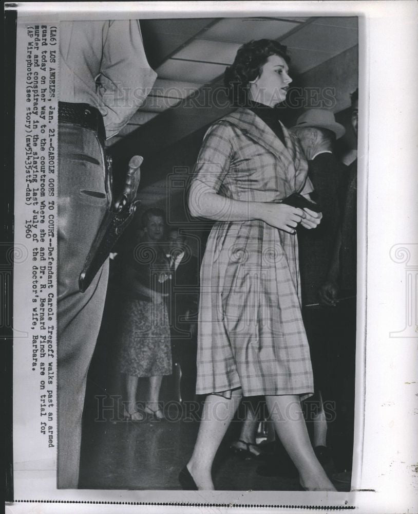 1960 Press Photo Carole Tregoff murder defendant - Historic Images