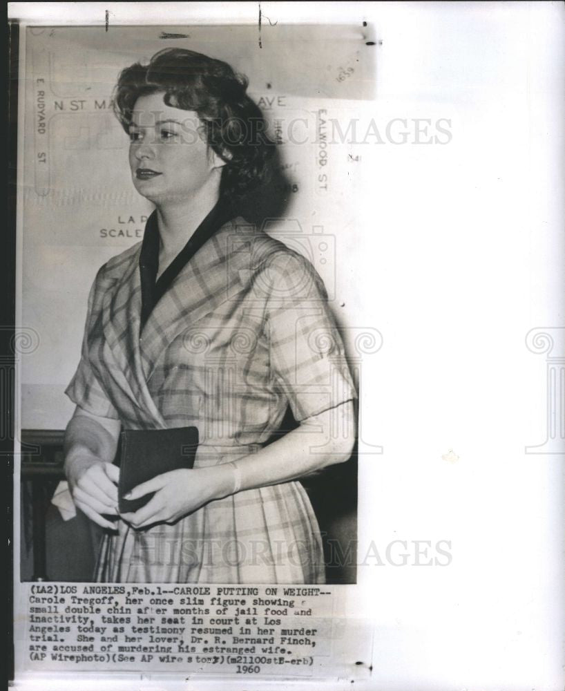 1960 Press Photo Carol Tregoff murder Los Angeles - Historic Images