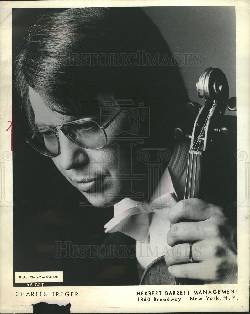 1972 Press Photo Charles Treger Violinist - Historic Images