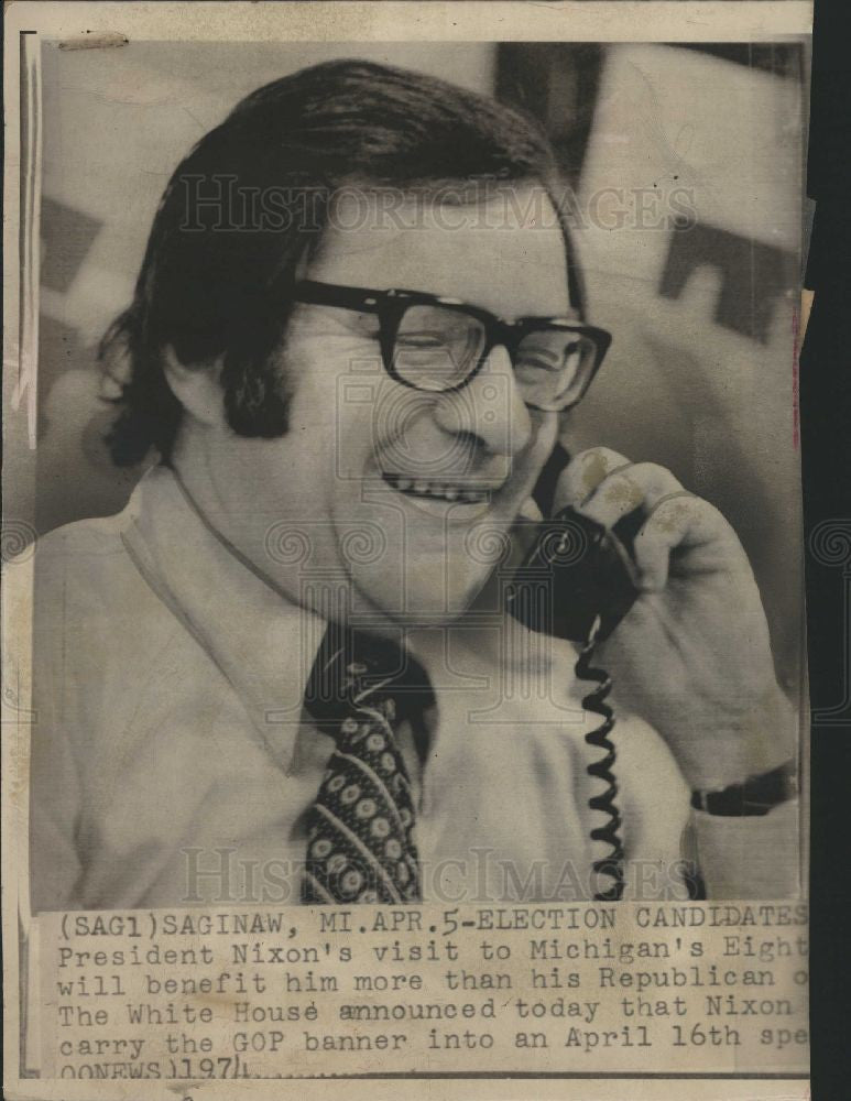 1974 Press Photo Traxler Nixon - Historic Images