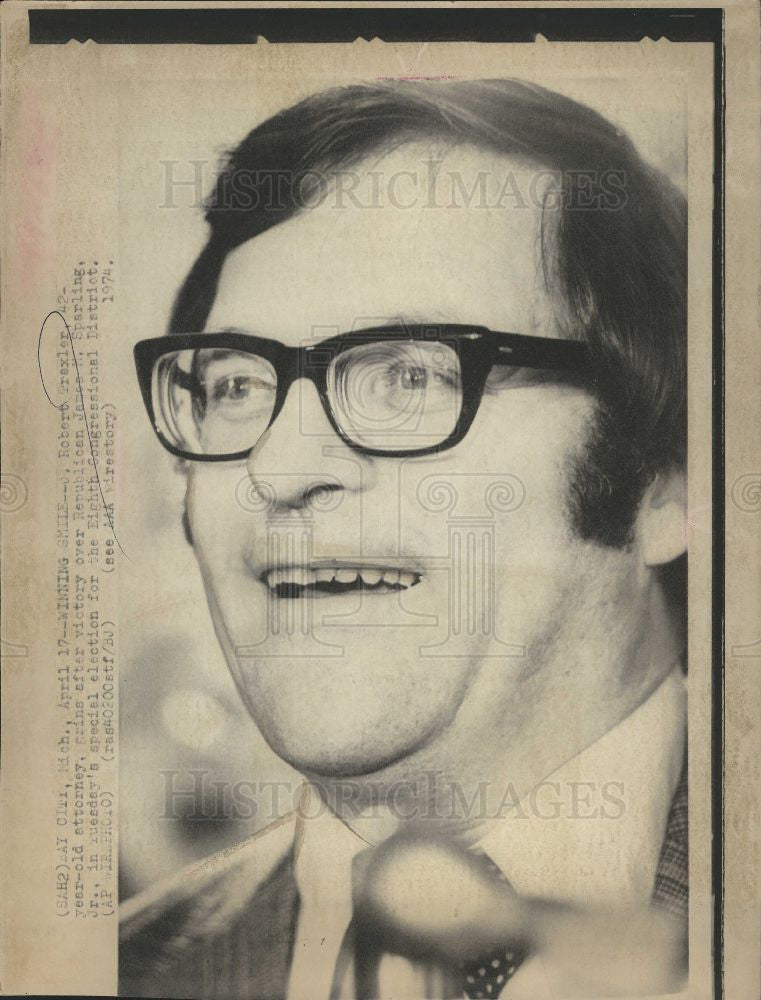 1974 Press Photo Robert Trexler politician - Historic Images