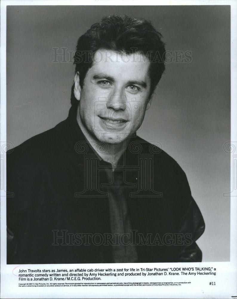 1989 Press Photo john travolta actor - Historic Images