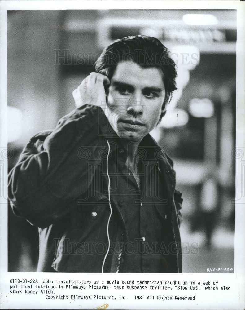 1981 Press Photo John Travolta American actor  dancer - Historic Images