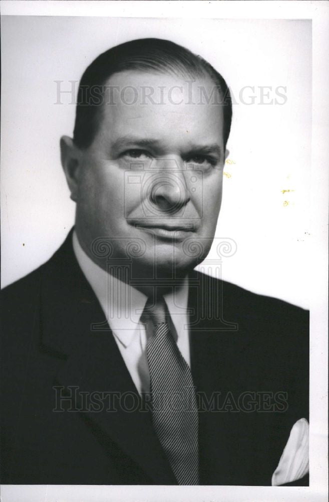 1955 Press Photo Noble Travis Detroit Trust Company - Historic Images