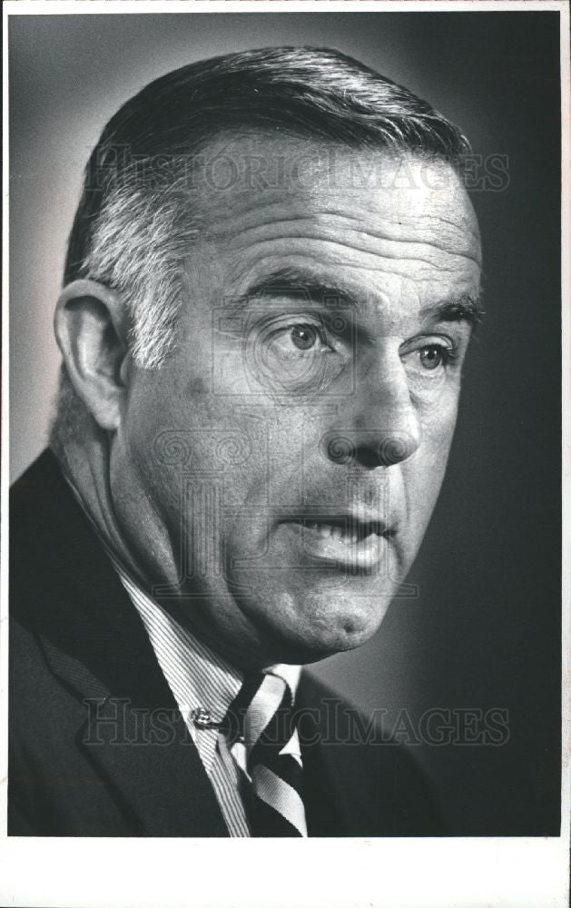 1972 Press Photo Alexander Trowbridge US Secretary - Historic Images