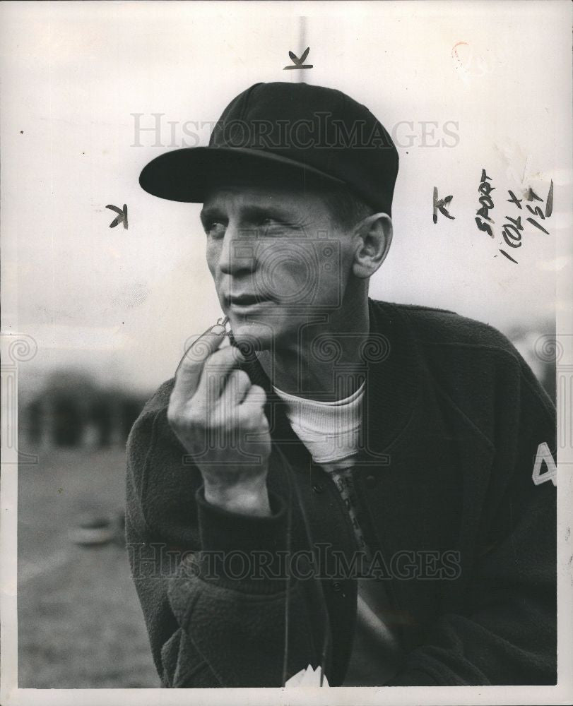 1953 Press Photo Fred Trosko University Michigan Player - Historic Images