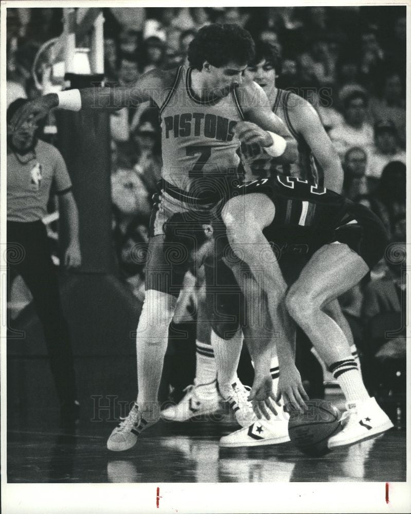 1989 Press Photo Kelly Tripucka NBA Detroit Pistons - Historic Images