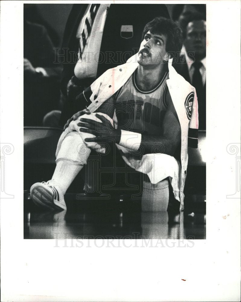 1984 Press Photo Kelly Tripucka NBA Detroit Pistons - Historic Images