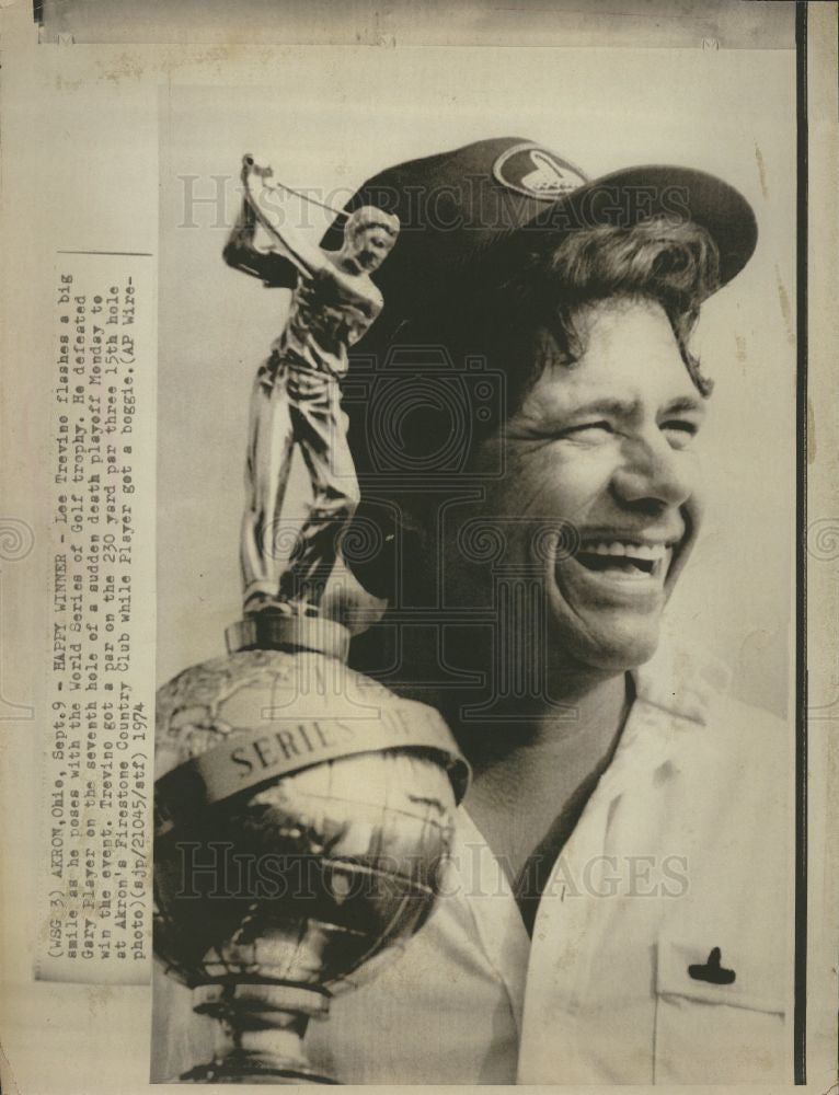 1974 Press Photo Lee Trevine, World Series of Golf - Historic Images