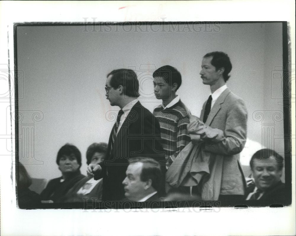 1991 Press Photo Matthew Trout Alex Stachura murder - Historic Images