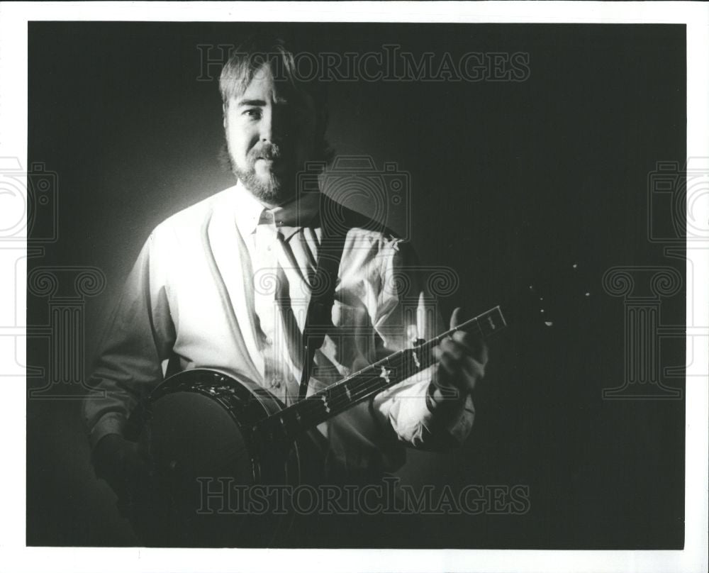 1989 Press Photo Tony Trischka Grier Band Detroit Banjo - Historic Images
