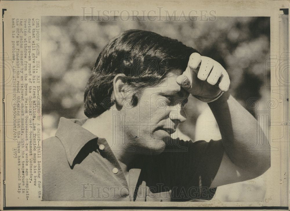 1973 Press Photo Lee Buck Trevino  American professiona - Historic Images