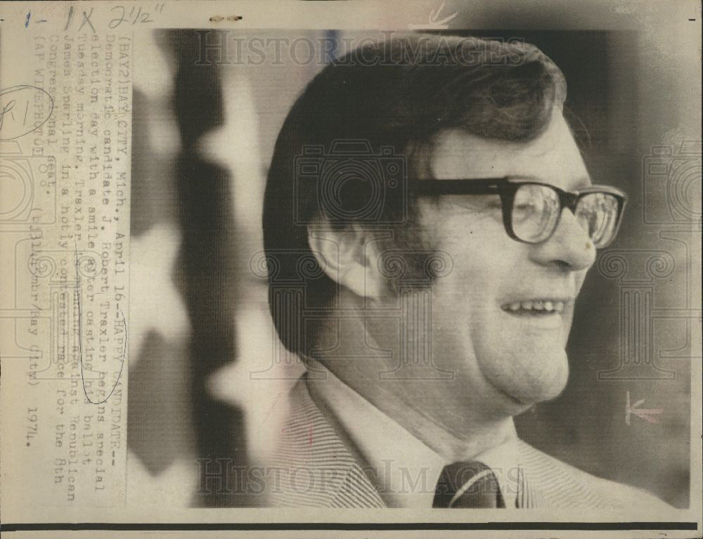 1974 Press Photo J. Robert Traxler - Historic Images
