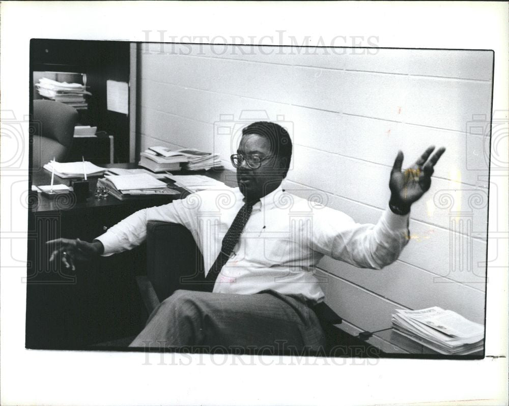 1991 Press Photo Oakland Business Dean George Stevens - Historic Images