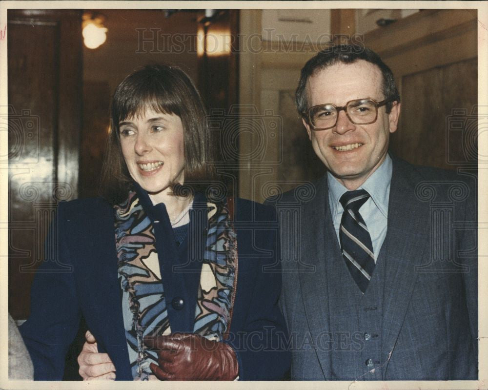 1987 Press Photo Elizabeth William Stern - Historic Images