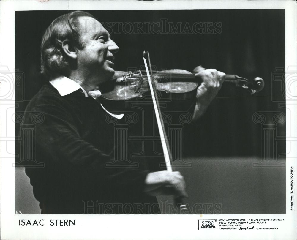 1995 Press Photo Isaac Stern violinist - Historic Images