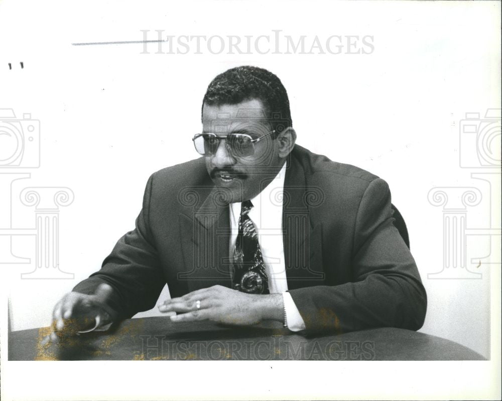 1993 Press Photo Arthur Blackwell II embezzle Detroit - Historic Images