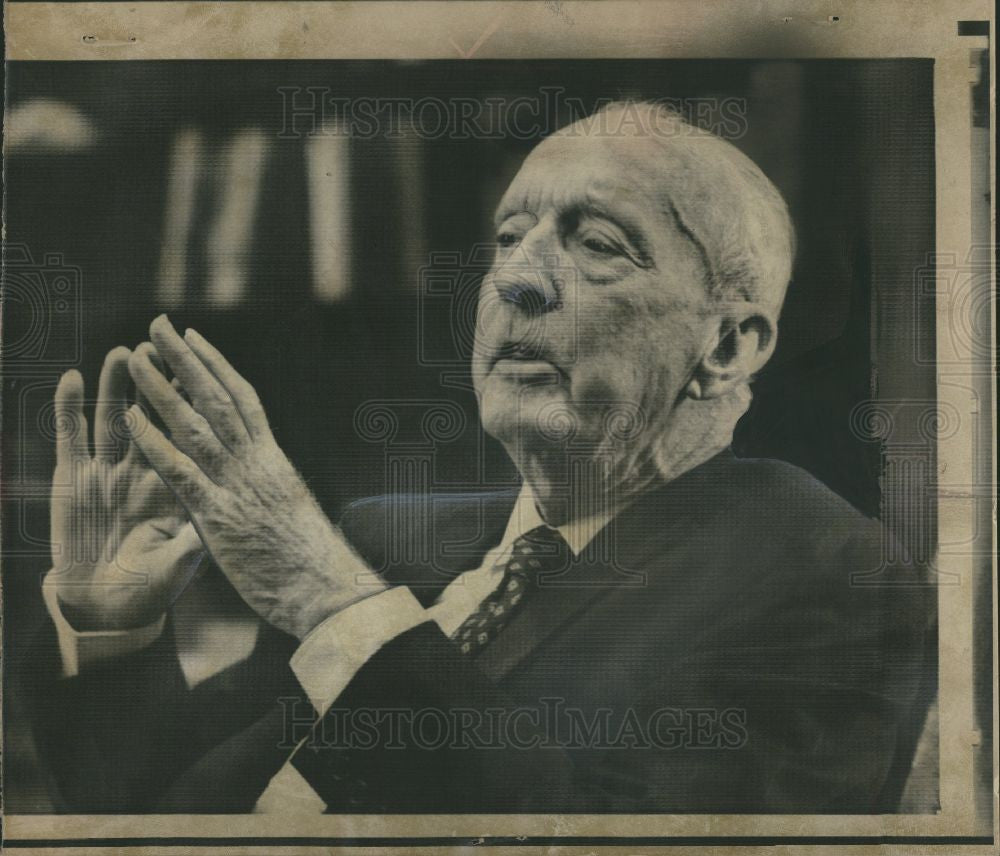 1971 Press Photo Hugo Black, U S Supreme Court Jurist - Historic Images