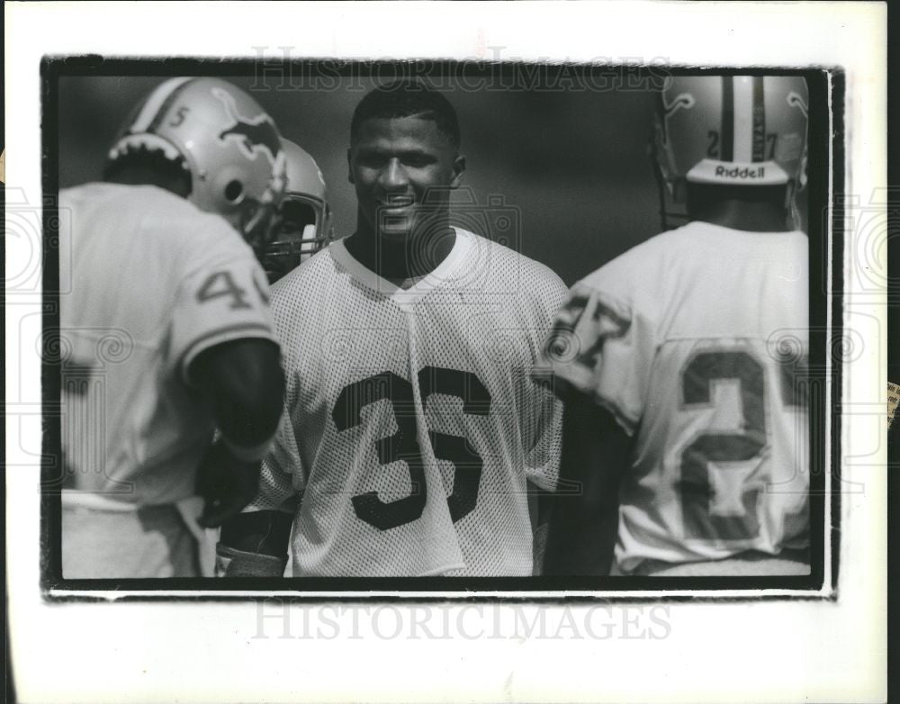 1989 Press Photo Bennie Blades American Detroit Lions - Historic Images