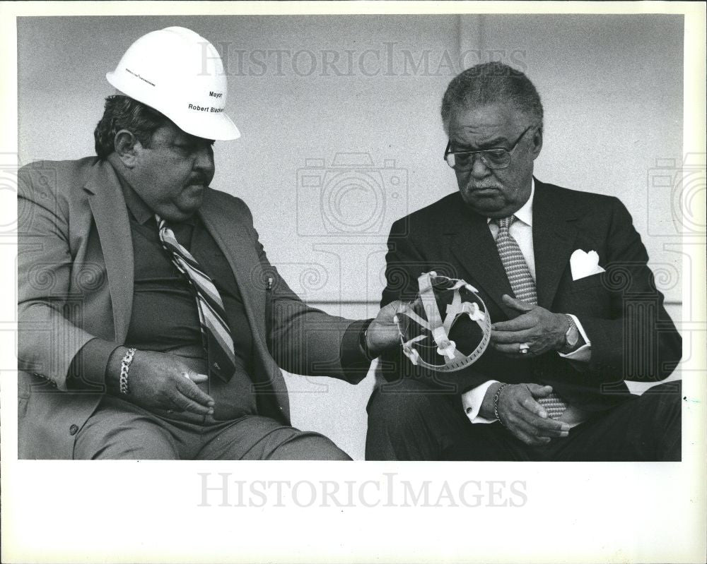 1986 Press Photo MAYOR ROBERT BLACKWELL - Historic Images