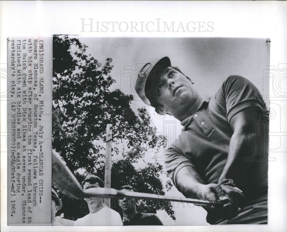 1969 Press Photo Homero Blanc, Sport-Golf - Historic Images