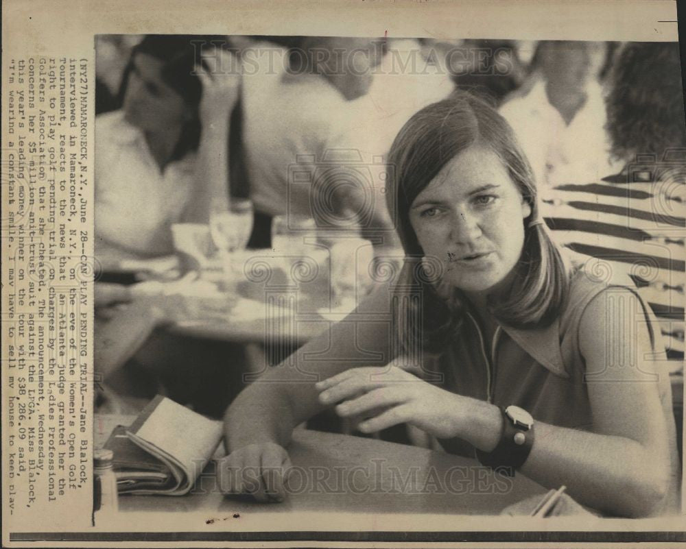 1975 Press Photo Jane Blalock American Golf Player - Historic Images
