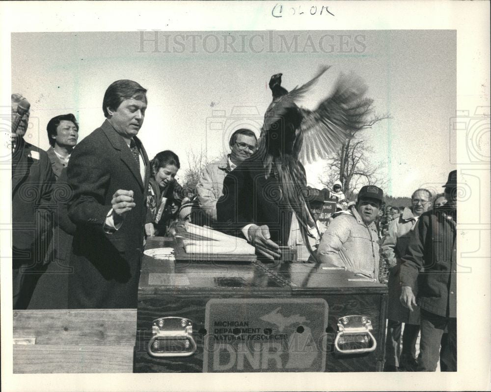 1984 Press Photo James Blanchard Governor Michigan U.S. - Historic Images