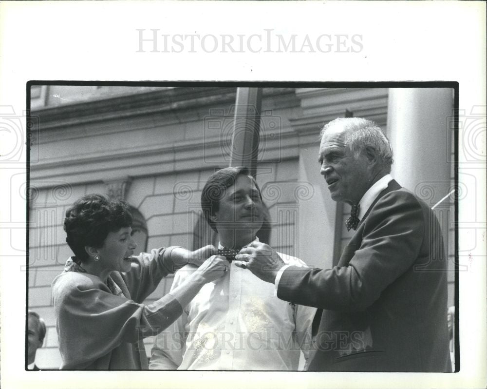 1988 Press Photo G. Mennen Williams Paula Blanchard - Historic Images