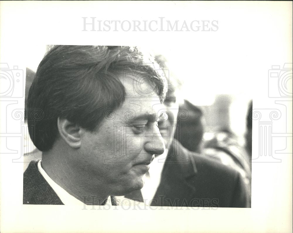 1988 Press Photo James Blanchard Mennen Williams Death - Historic Images