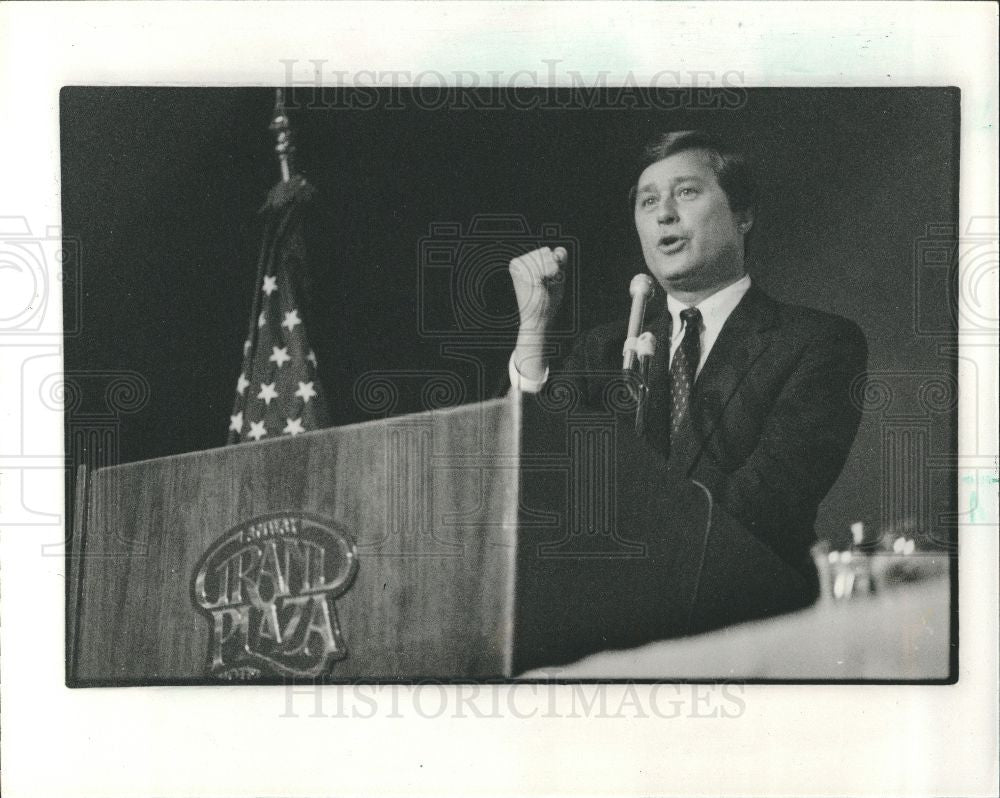 1986 Press Photo James Blanchard Governor Michigan U.S - Historic Images