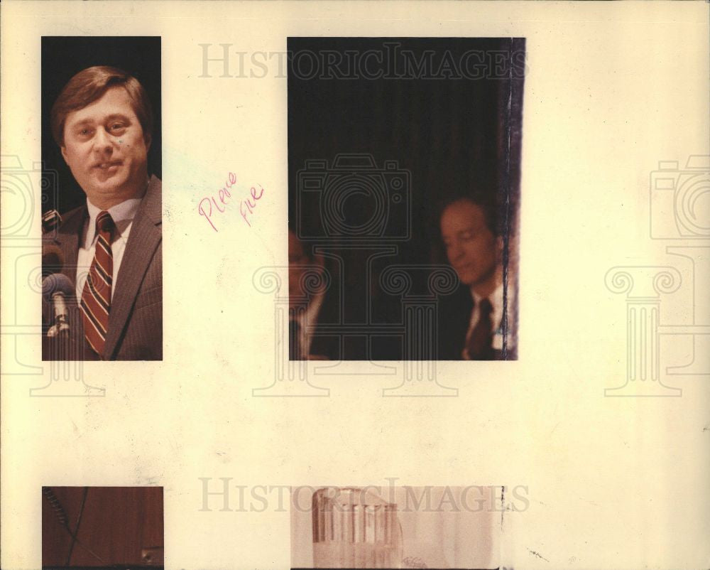 1984 Press Photo Bulan Chade governor Michigan - Historic Images
