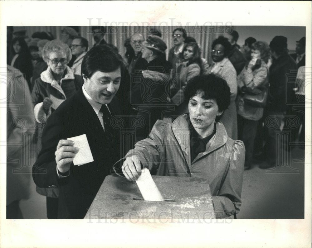 1984 Press Photo Blanchard Governor - Historic Images