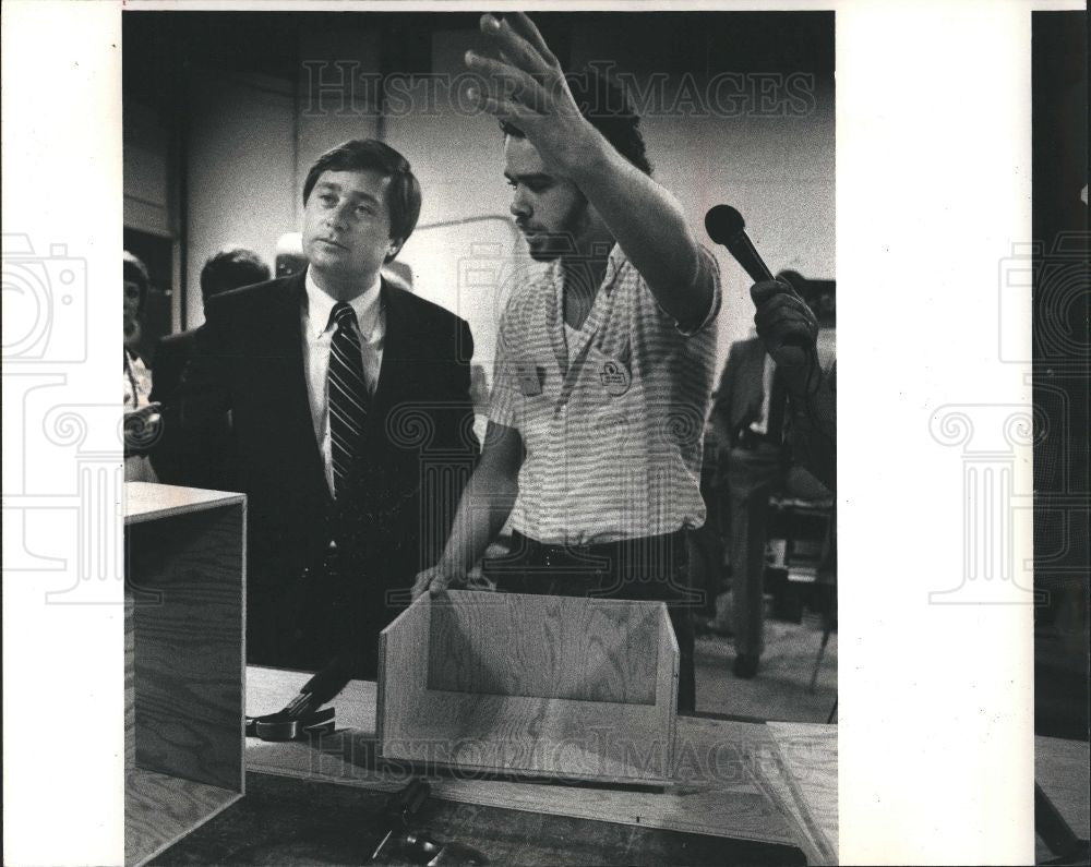 1983 Press Photo Blanchard Governor - Historic Images