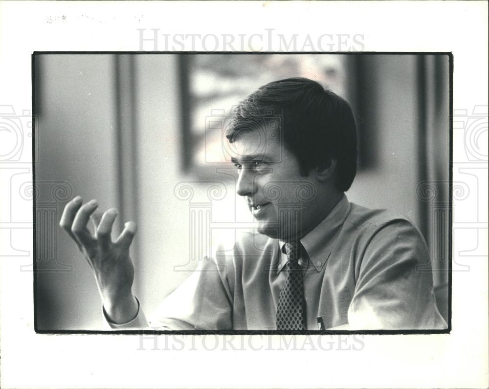 1982 Press Photo Gov. Blanchard 51% dissatisfied voters - Historic Images
