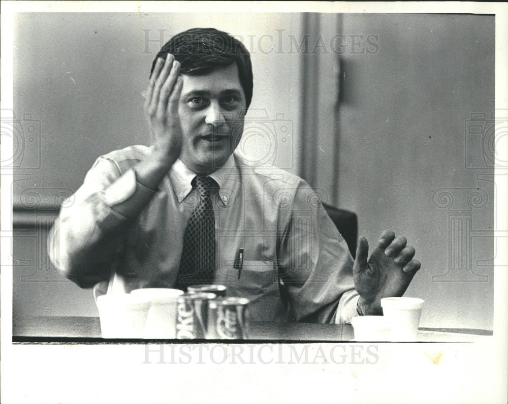 1983 Press Photo Jim Blanchard Politician - Historic Images