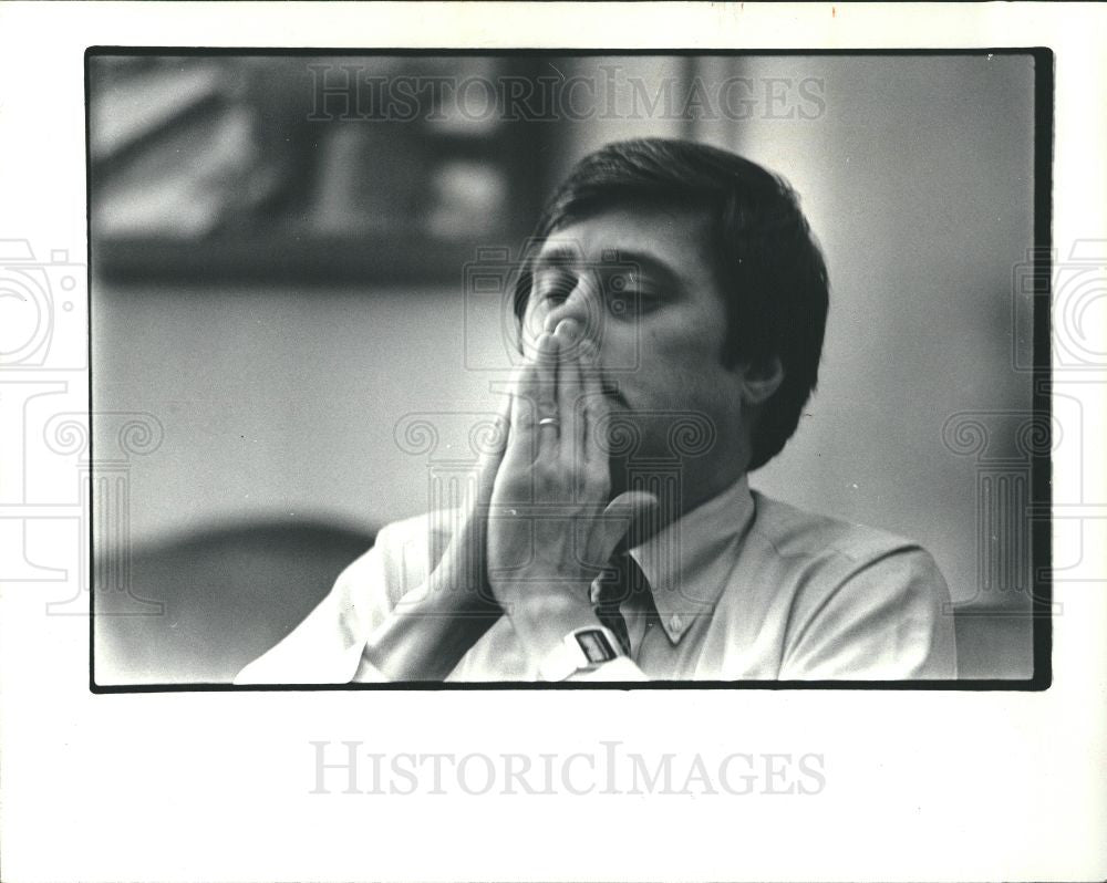 1982 Press Photo Michigan Governor James Jim Blanchard - Historic Images