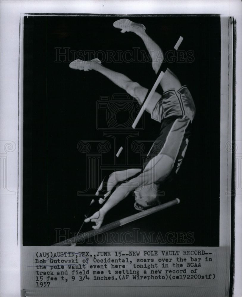 1957 Press Photo Bob Gutowski - Historic Images